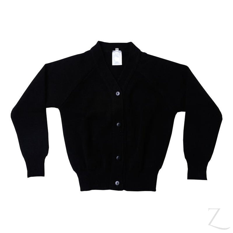 Plain Cardigan Jersey - Black – Zalemart