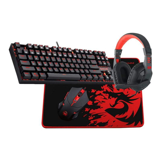 Buy-Redragon 4 in 1 Mechanical Gaming Combo - Mouse | Mouse Pad | Headset | Mechanical Keyboard-Online-in South Africa-on Zalemart