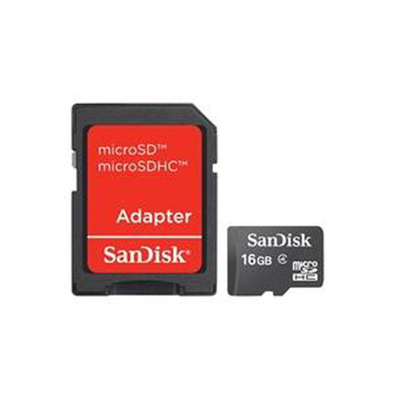 Buy-SanDisk microSDHC 16GB + SD Adapter-Online-in South Africa-on Zalemart