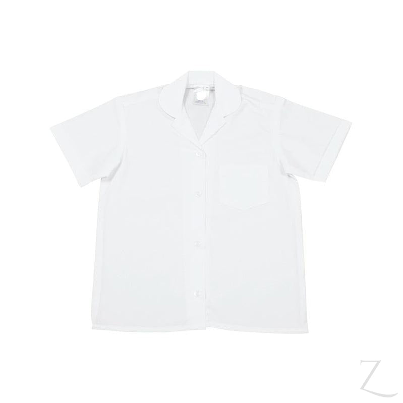 Buy-Shortsleeve Peter pan collar Blouse - White-22-Online-in South Africa-on Zalemart