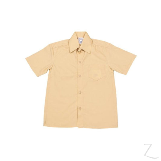 Buy-Shortsleeve Raised Collar Shirt - Biscuit-Age 5-Online-in South Africa-on Zalemart