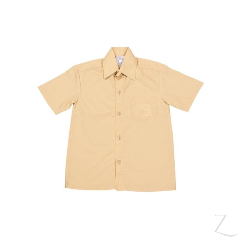 Buy-Shortsleeve Raised Collar Shirt - Biscuit-Age 5-Online-in South Africa-on Zalemart