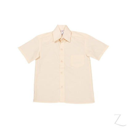 Buy-Shortsleeve Raised Collar Shirt - Cream-Age 5-Online-in South Africa-on Zalemart