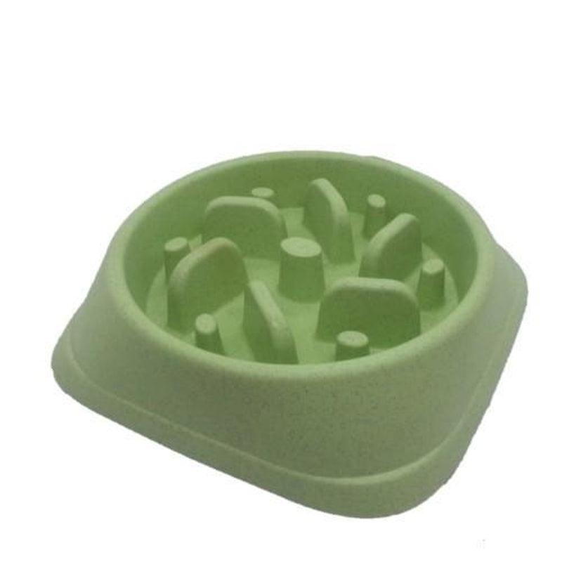 Slow Feeder Pet Bowl - Assorted Colours - Zalemart