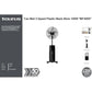 Buy-Taurus Fan Mist 3 Speed Plastic Black 40cm 100W "MF4000"-Online-in South Africa-on Zalemart