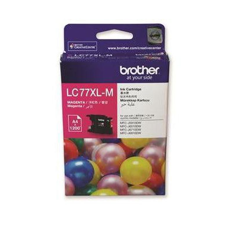 Brother High Yield Magenta Cartridge for MFCJ6510DW | LC77XL-M