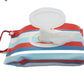 Reusable Wet Wipes Pouch - Red & Blue Stripes